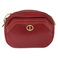 Christian Dior Vintage Shoulder Bag Leather Red Leather Shoulder Bag Bag (Pre-Owned)