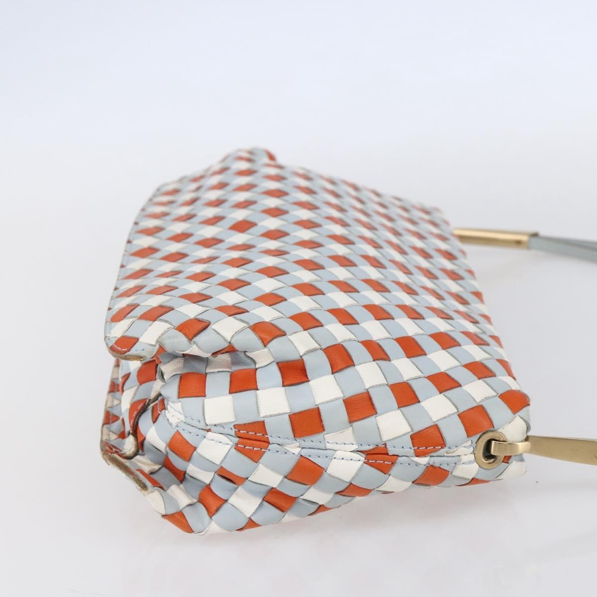 Bottega Veneta Vintage Shoulder Bag Intrecciato Leather Multicolour Leather Shoulder Bag Bag