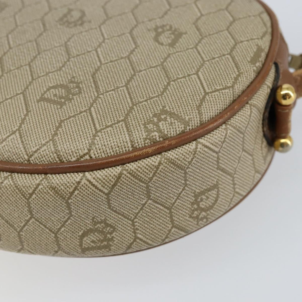Christian Dior Vintage Honeycomb Shoulder Bag Canvas Beige Canvas Shoulder Bag Bag (Pre-Owned)