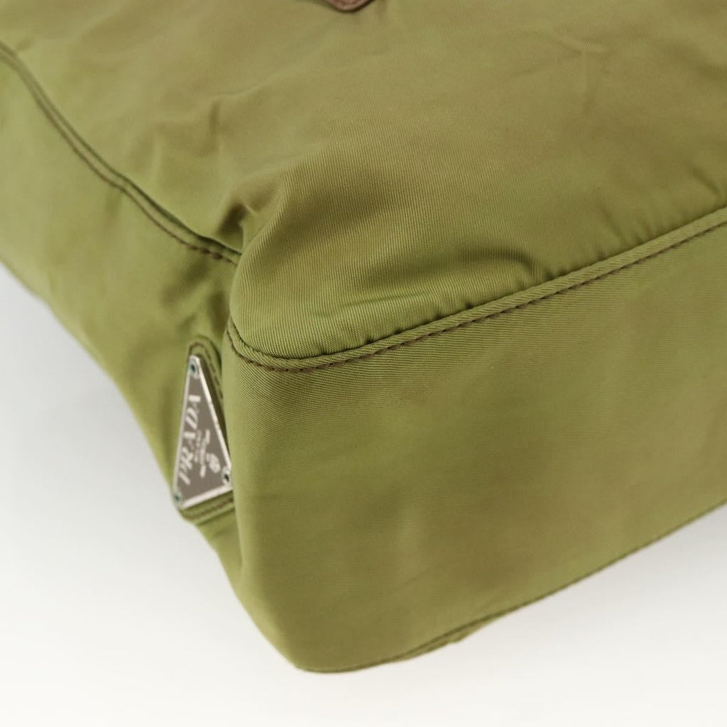 Prada Vintage Tote Tessuto Khaki Nylon Tote Bag Bag