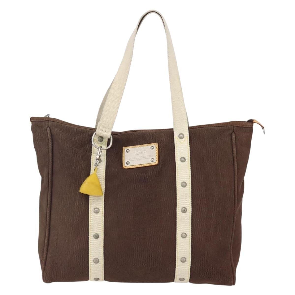 Louis Vuitton Antigua Tote Canvas Brown Canvas Tote Bag