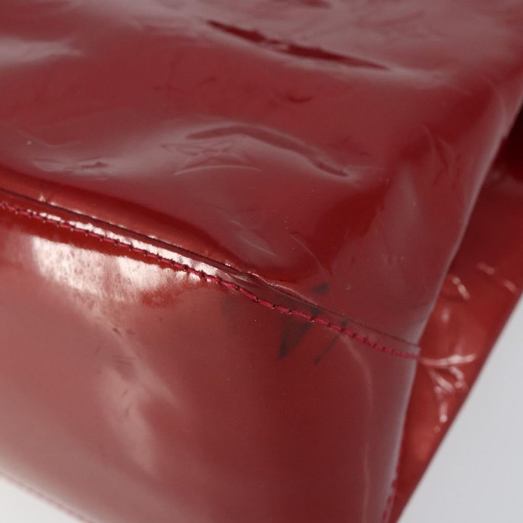 Louis Vuitton Wilshire Handbag Monogram Vernis Red Patent_Leather Handbag