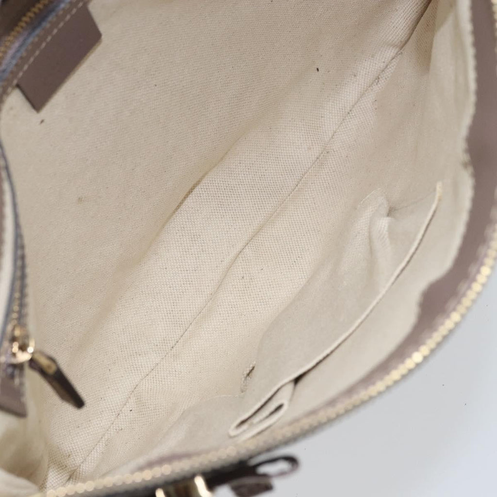 Gucci Mayfair Messenger Bag Gg Canvas And Leather Beige Canvas Shoulder Bag Bag (Pre-Owned)