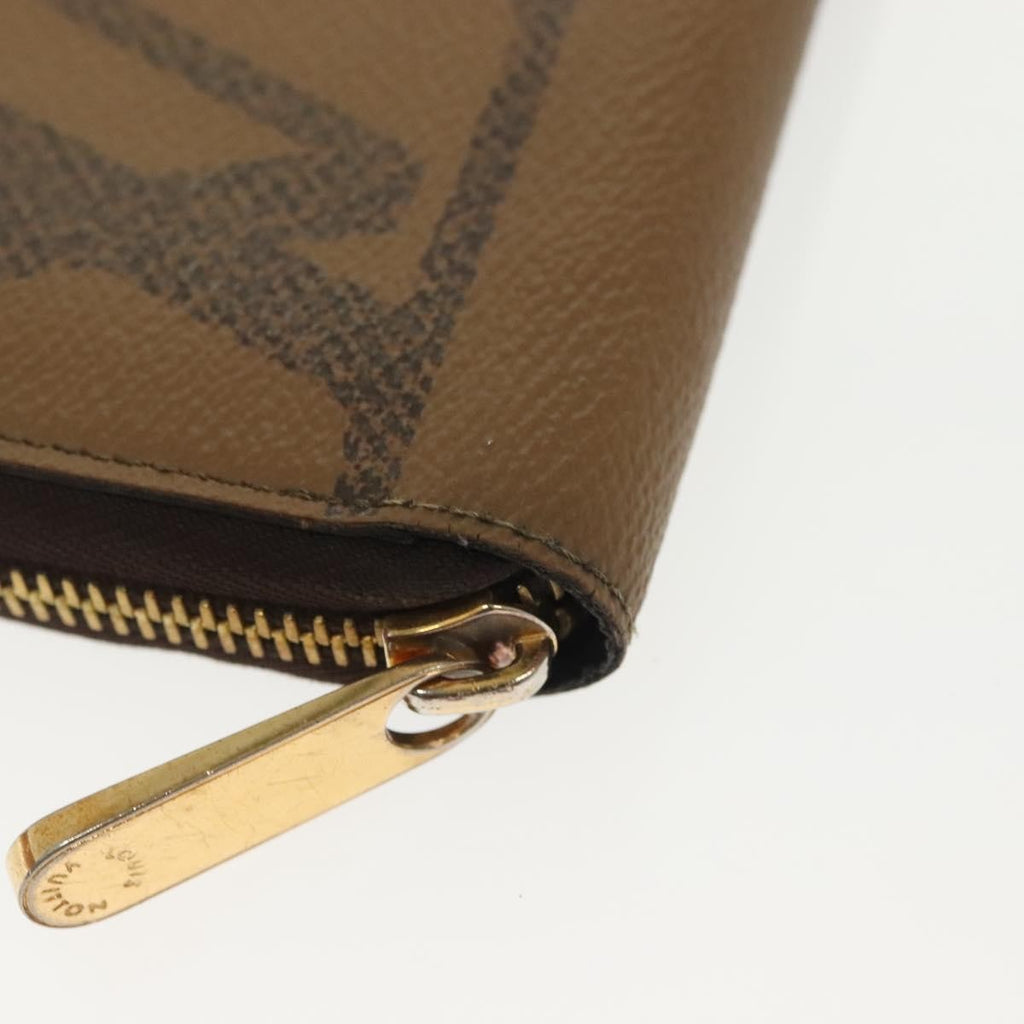 Louis Vuitton Zippy Wallet Canvas Brown Canvas Wallets Accessory