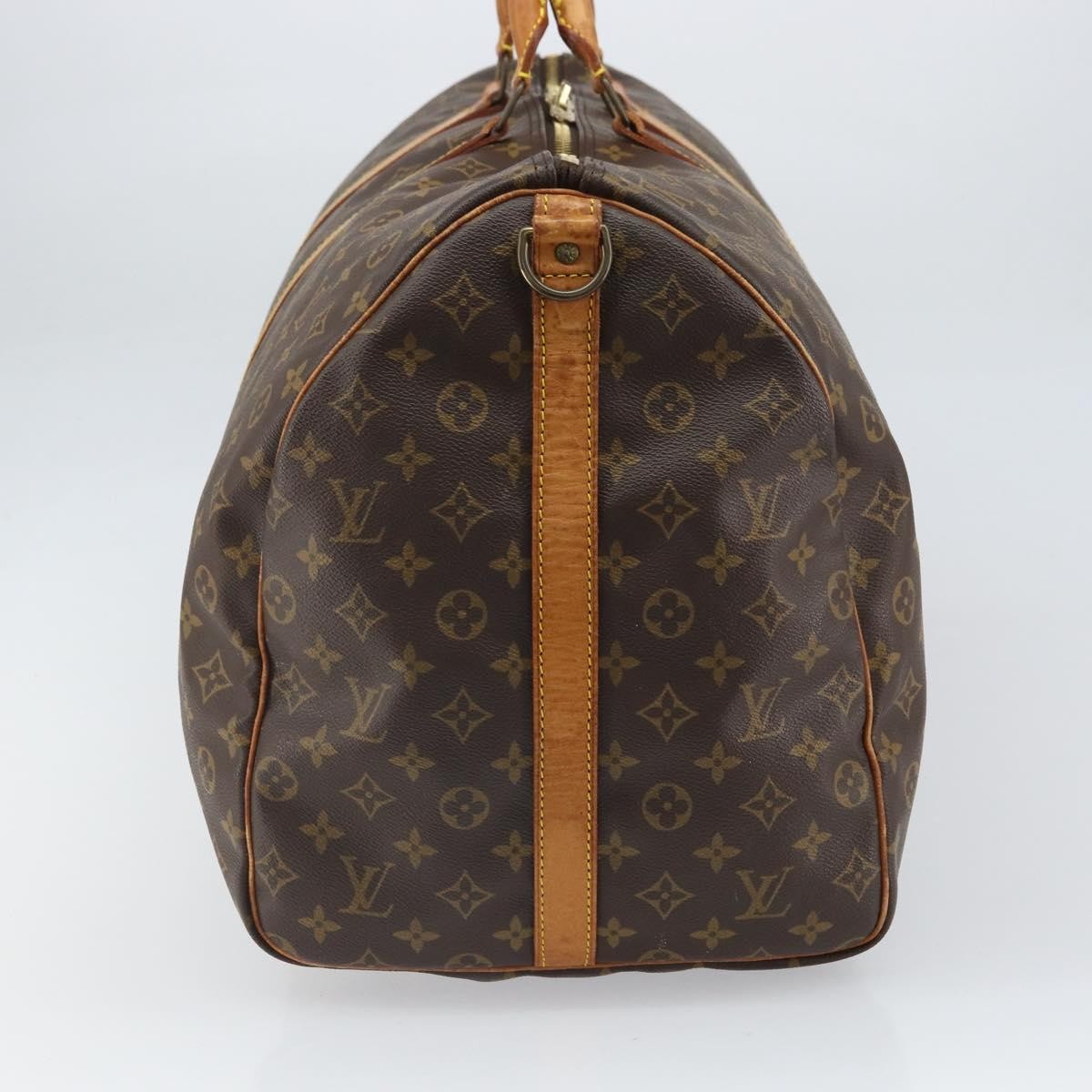 Louis Vuitton Keepall Bandouliere Bag Monogram Canvas Brown Canvas Travel Bag