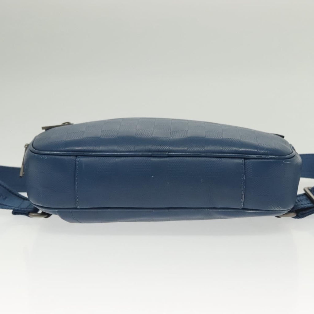 Louis Vuitton Ambler Bag Damier Infini Leather Blue Leather Shoulder Bag