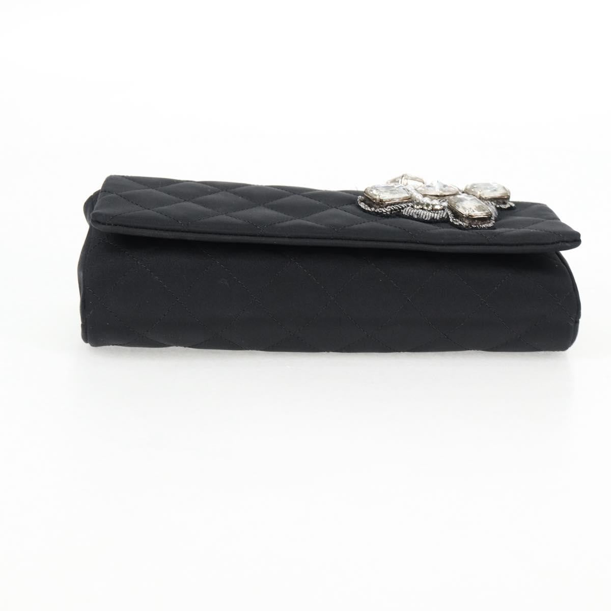 Chanel Chain Flap Shoulder Bag Quilted Nylon Black Nylon Shoulder Bag Bag