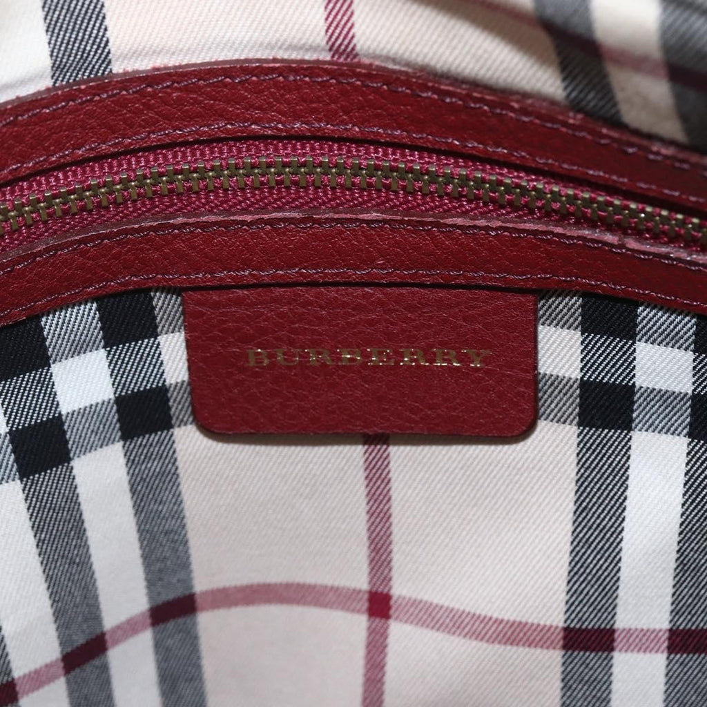 Burberry Vintage Shoulder Bag Leather Red Leather Shoulder Bag