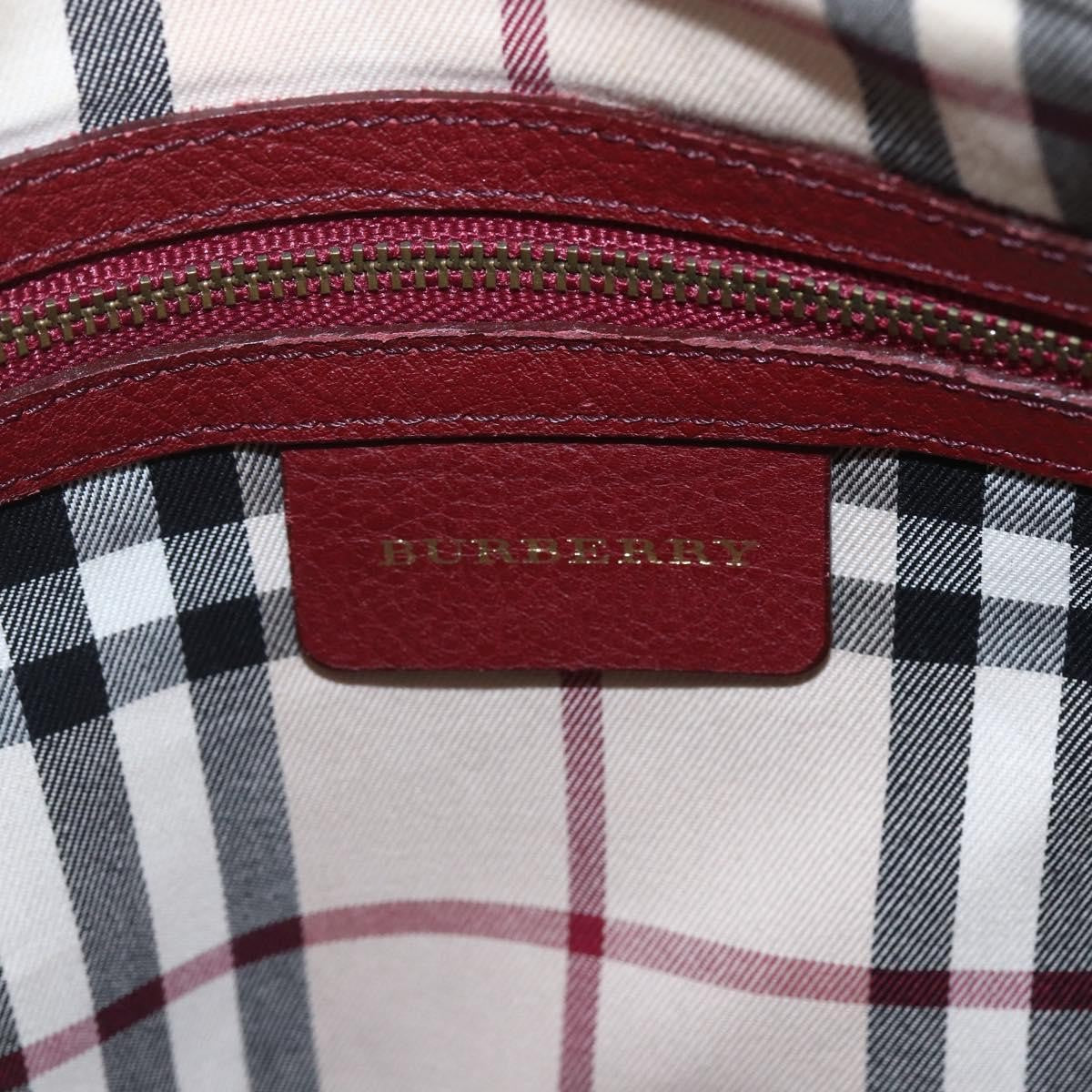 Burberry Vintage Shoulder Bag Leather Red Leather Shoulder Bag
