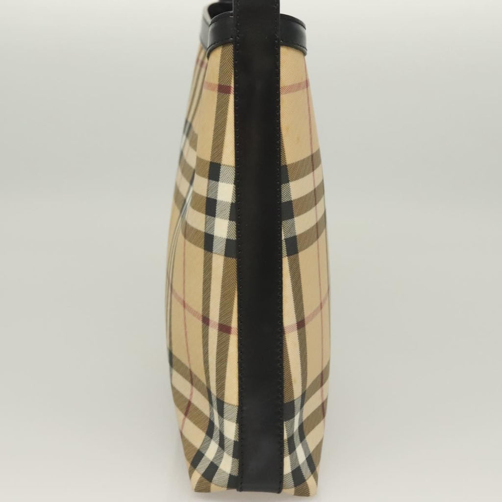 Burberry Shoulder Bag Nova Check Canvas Beige Pvc Bag