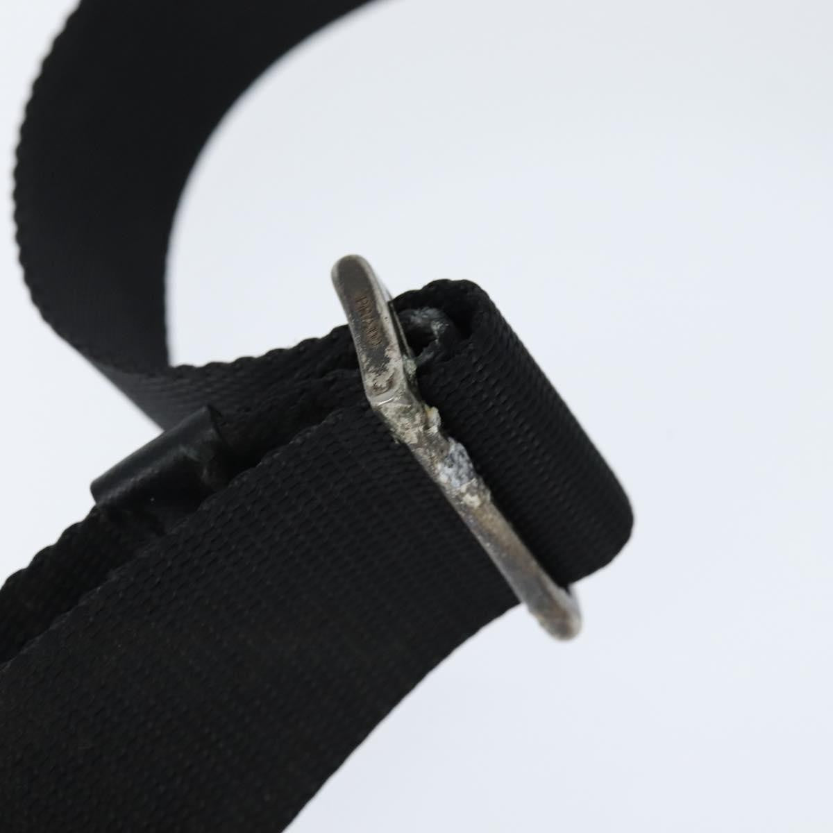 Prada Front Pocket Messenger Bag Tessuto Black Nylon Shoulder Bag Bag
