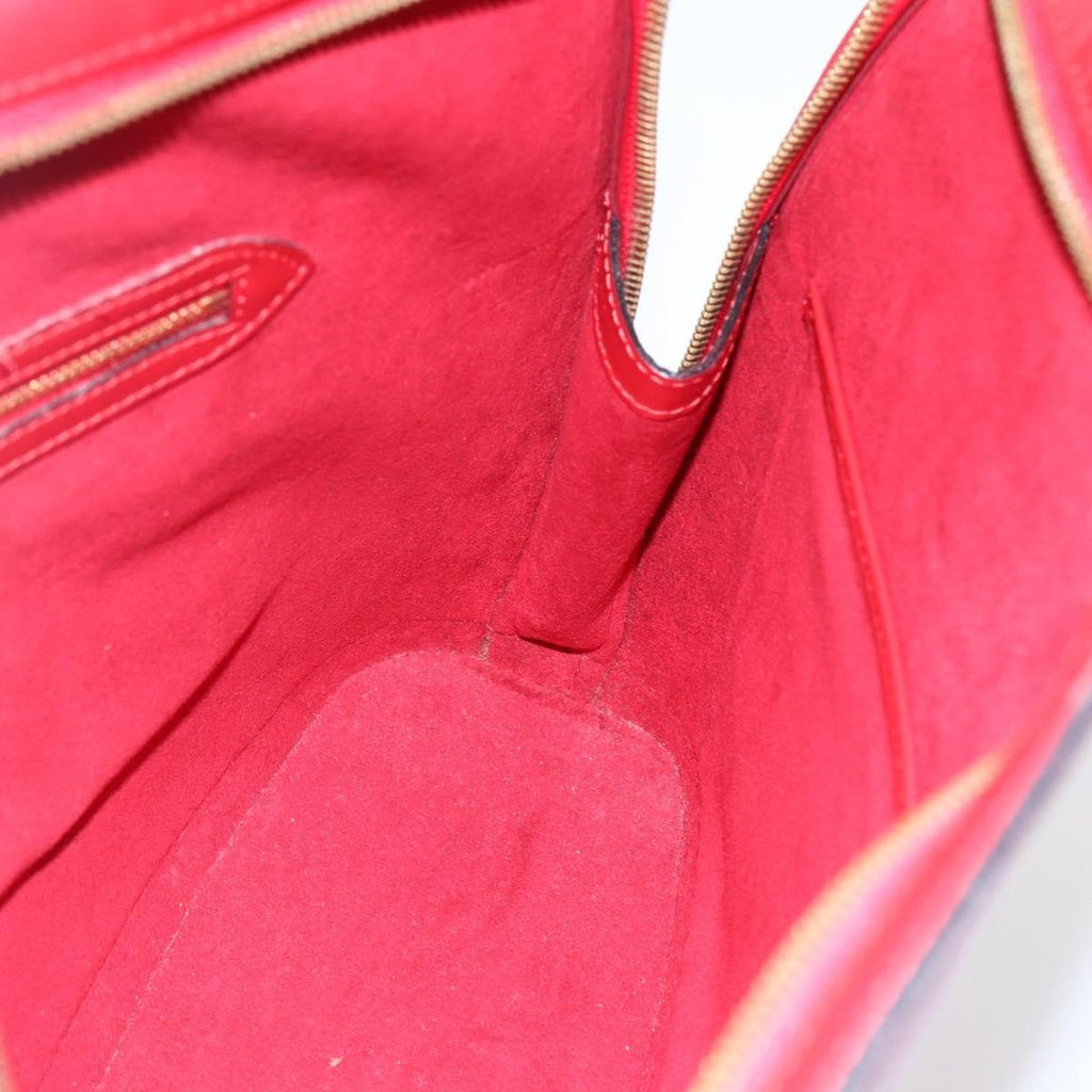 Louis Vuitton Lussac Handbag Epi Leather Red Leather Shoulder Bag