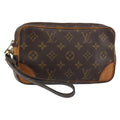 Louis Vuitton Marly Dragonne Clutch Monogram Canvas Brown Canvas Clutche & Pouche Bag