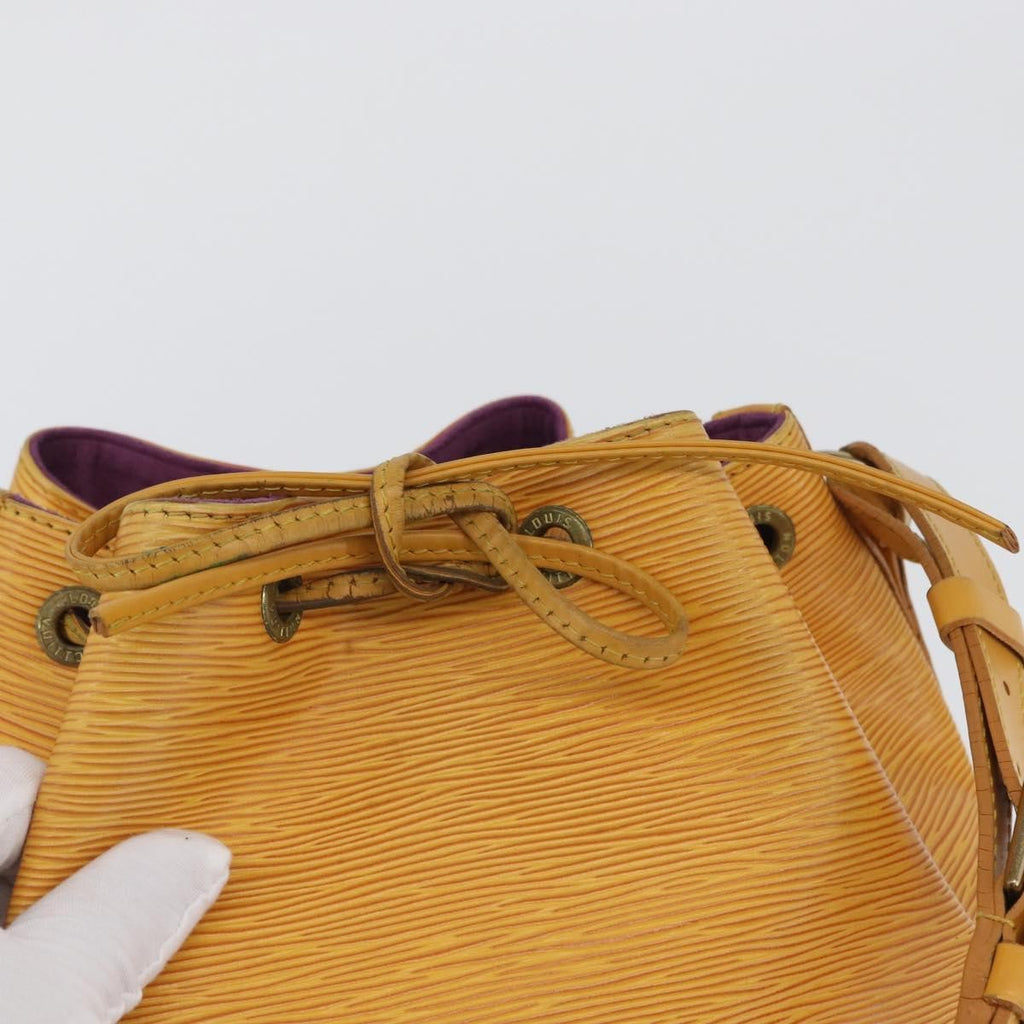 Louis Vuitton Petit Noe Handbag Epi Leather Yellow Leather Shoulder Bag