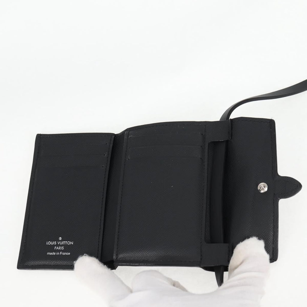 Louis Vuitton Cross Card Holder Limited Edition Monogram Pastel Noir Black Canvas Clutche & Pouche Bag