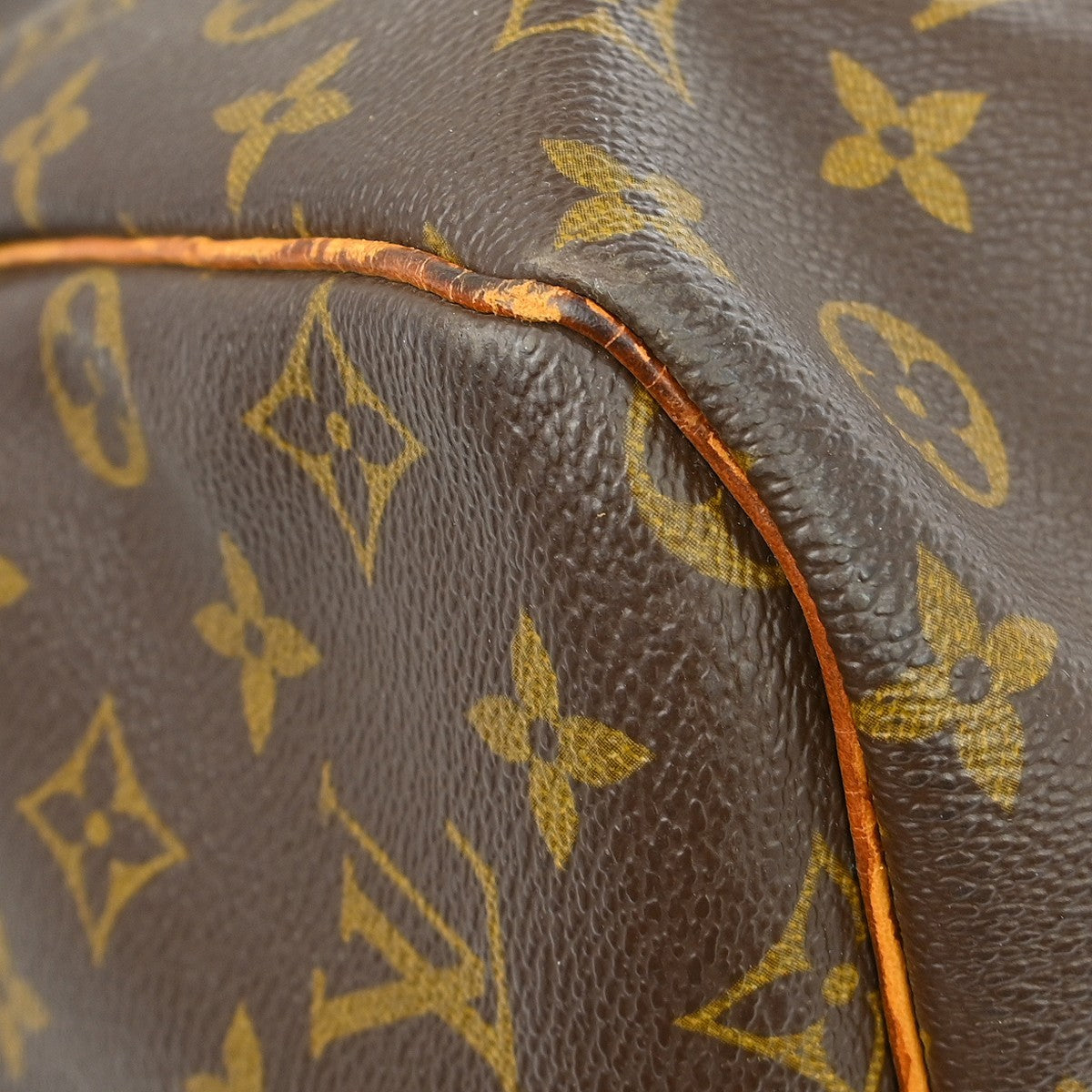 Louis Vuitton Keepall Bag Monogram Canvas Brown Canvas Travel Bag