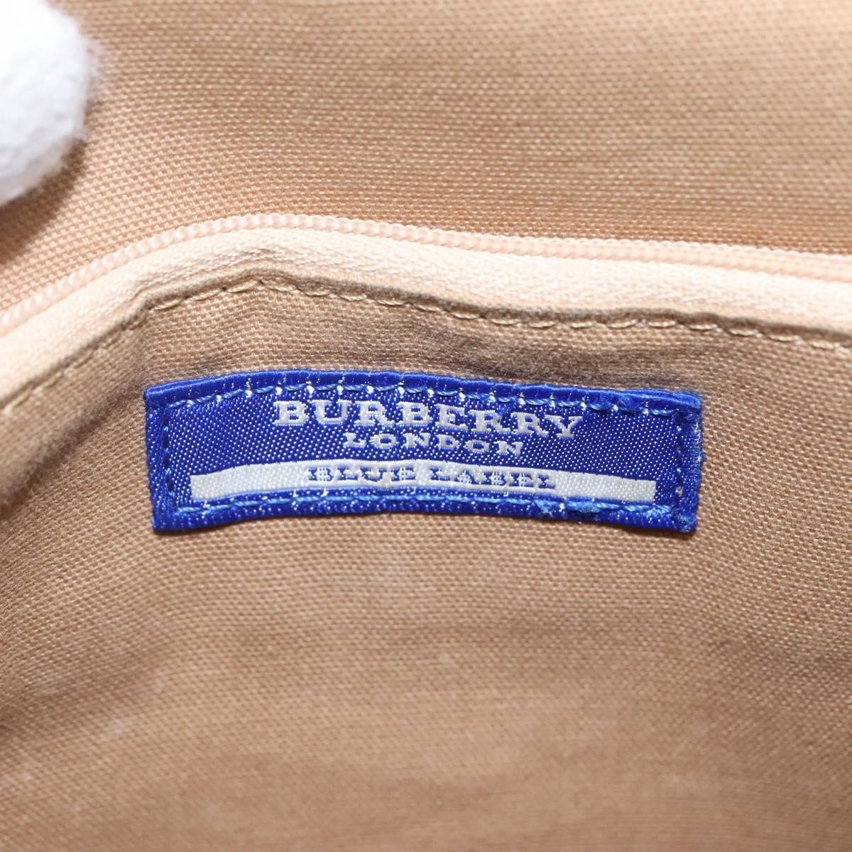 Burberry Blue Label Shoulder Bag Canvas Beige Canvas Shoulder Bag