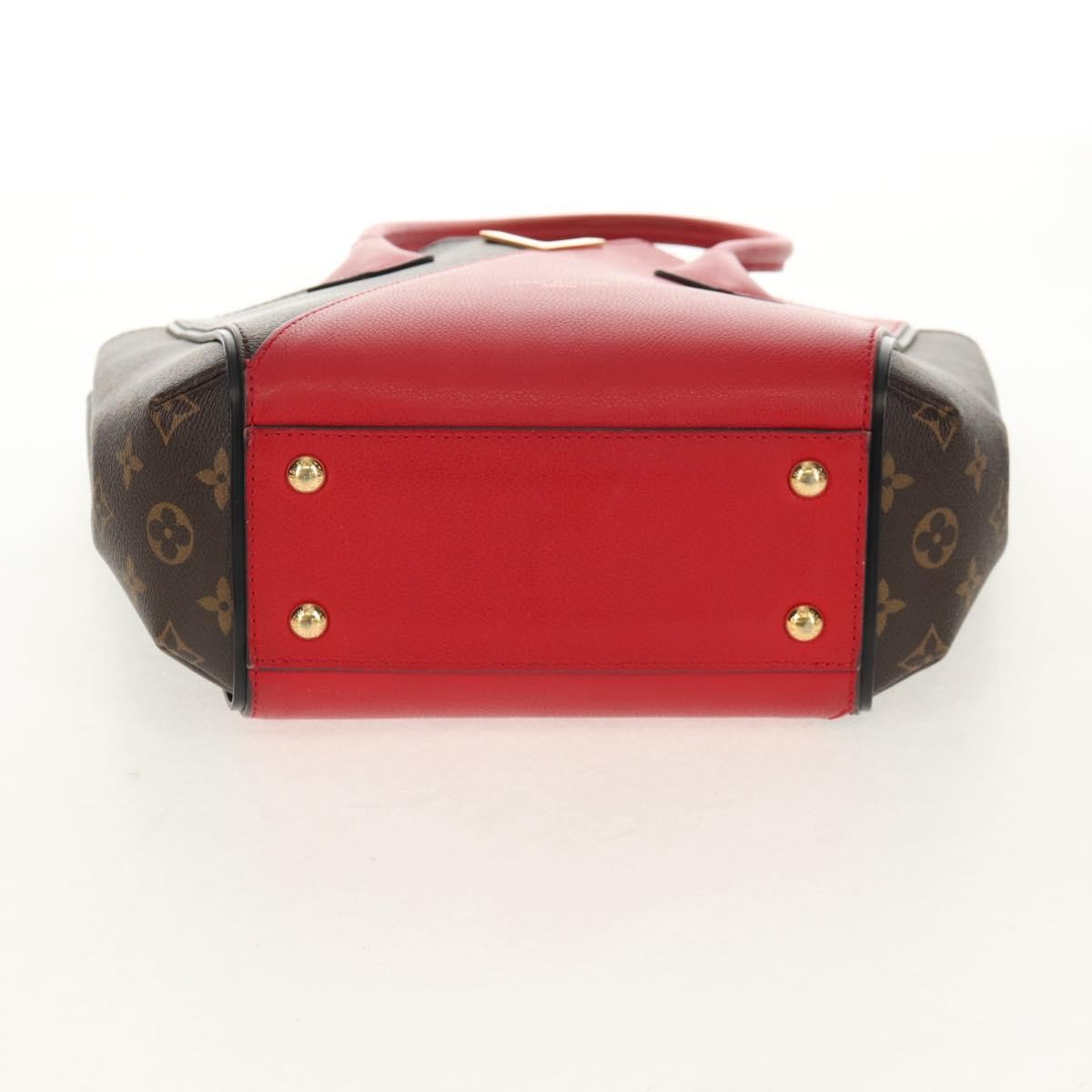 Louis Vuitton Kimono Handbag Monogram Canvas And Leather Red Canvas Handbag