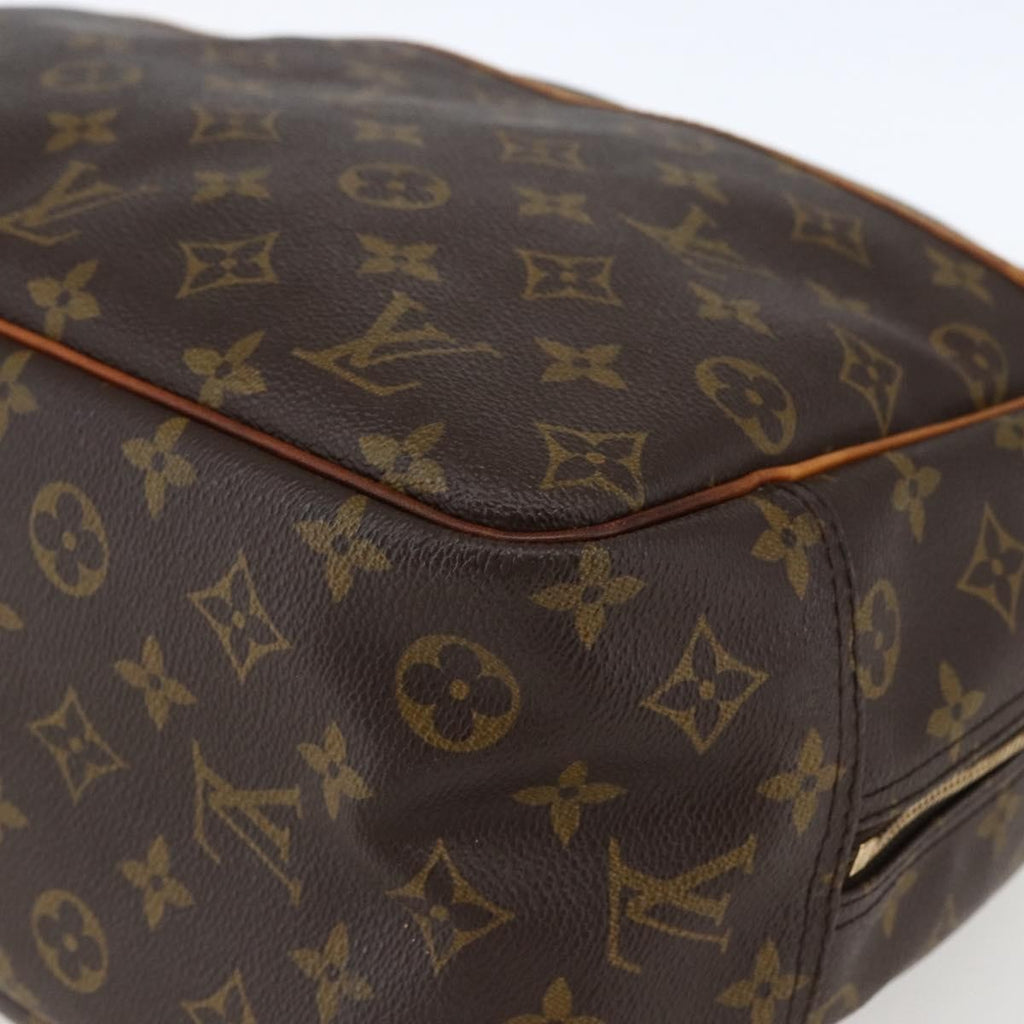 Louis Vuitton Deauville Handbag Monogram Canvas Brown Canvas Handbag
