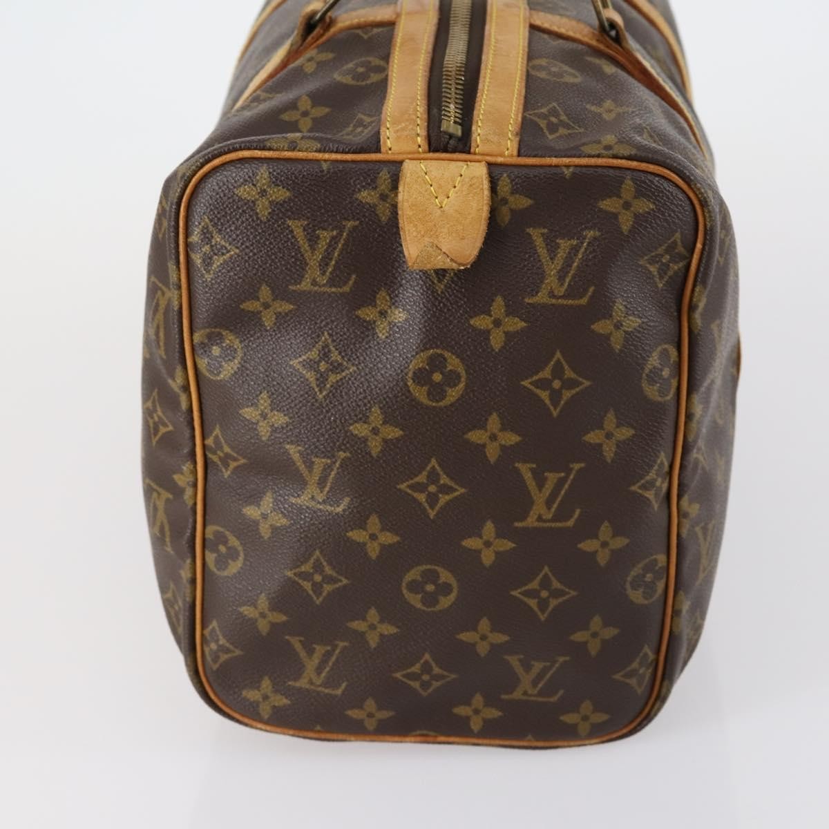 Louis Vuitton Sac Souple Handbag Monogram Canvas Brown Canvas Travel Bag