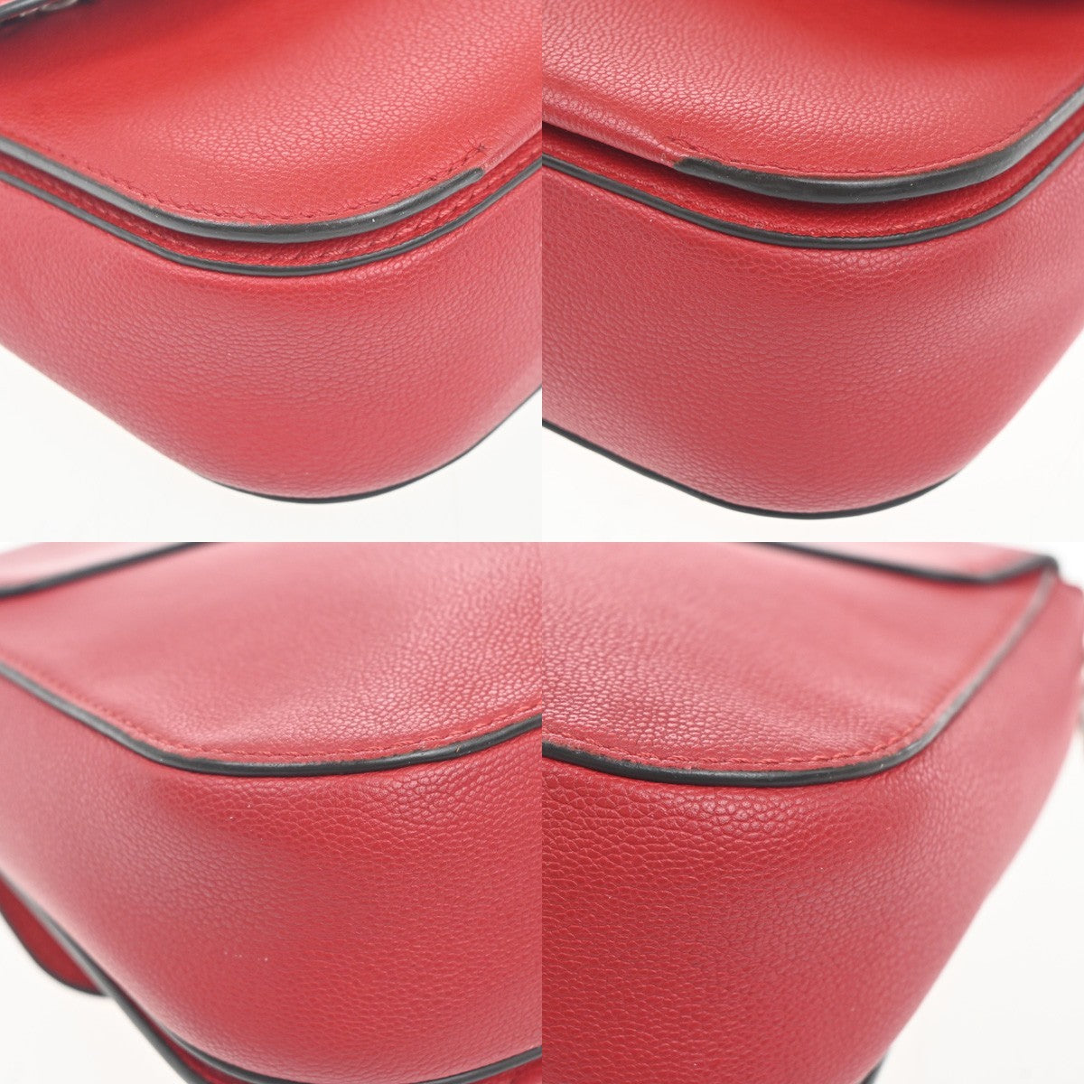 Louis Vuitton Very Messenger Monogram Leather Red Leather Shoulder Bag