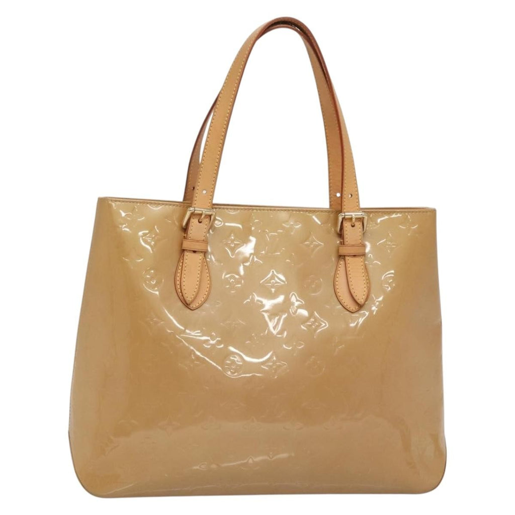 Louis Vuitton Brentwood Handbag Monogram Vernis Brown Patent_Leather Shoulder Bag