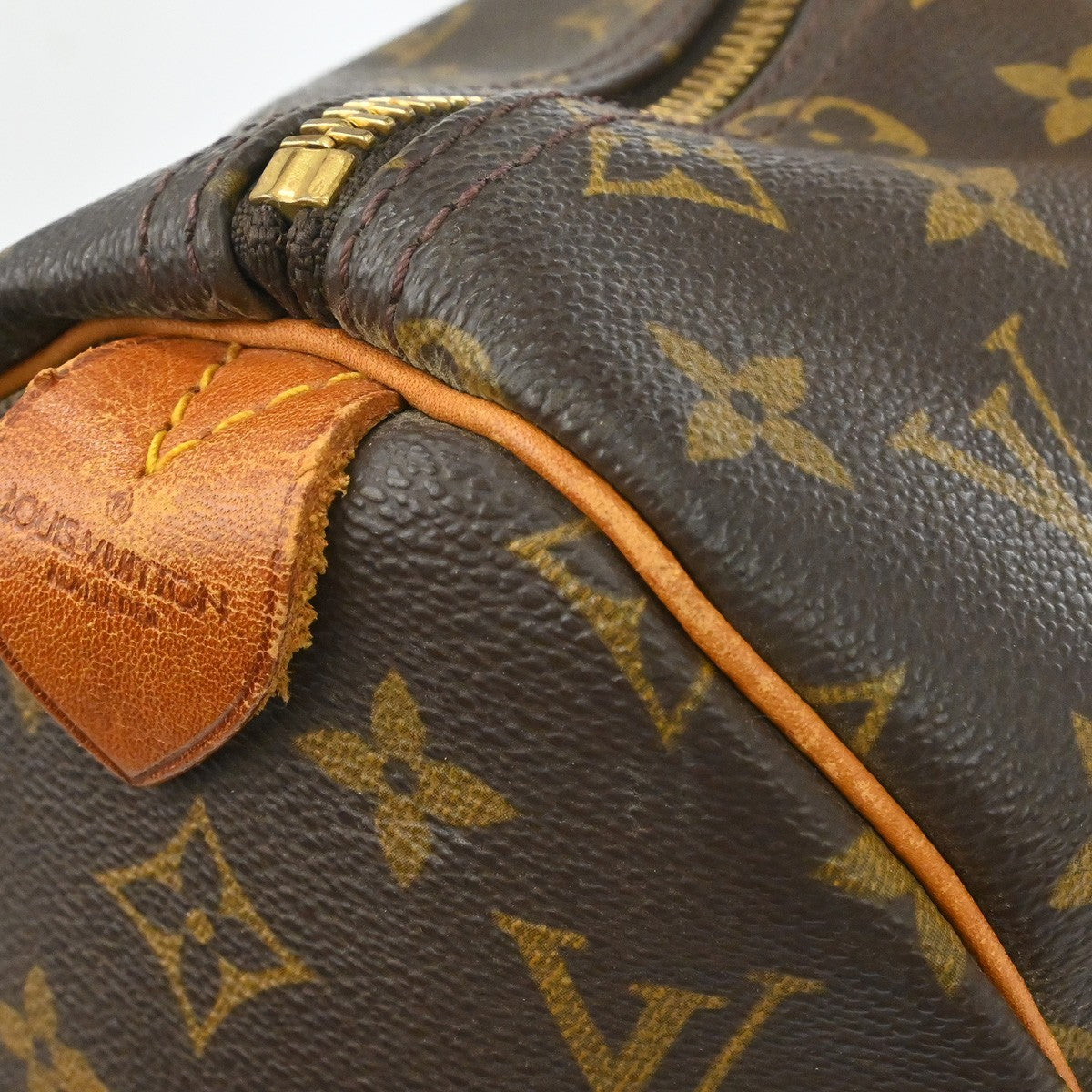 Louis Vuitton Keepall Bag Monogram Canvas Brown Canvas Travel Bag