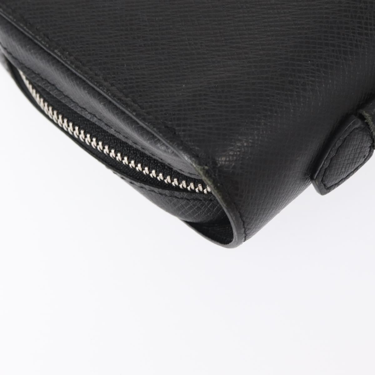 Louis Vuitton Zippy Xl Taiga Leather Black Leather Wallets Accessory