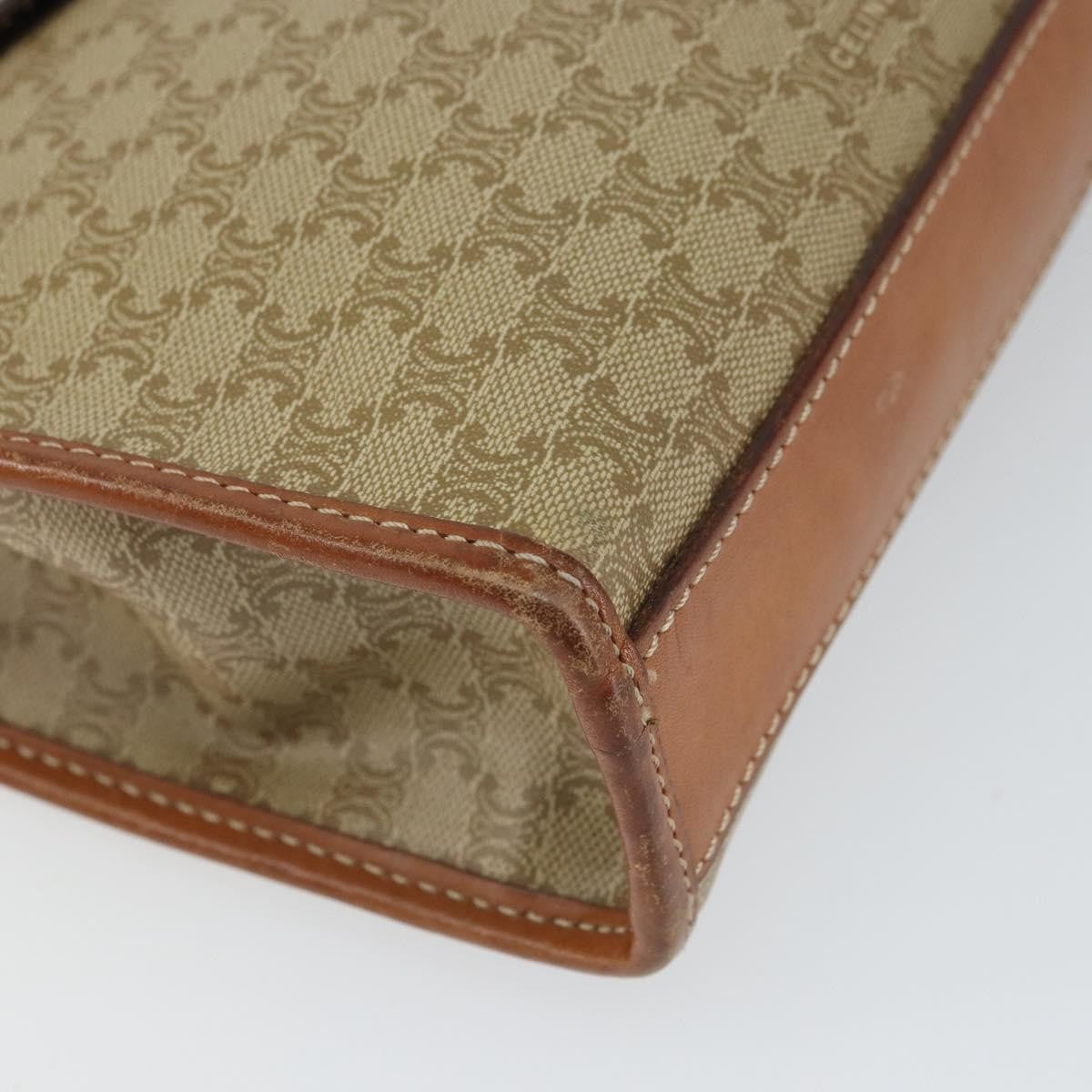 Celine Circle Logo Macadam Pouch Canvas And Leather Beige Canvas Clutche & Pouche Bag