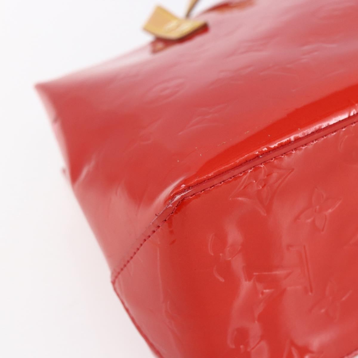 Louis Vuitton Reade Handbag Monogram Vernis Red Patent_Leather Handbag