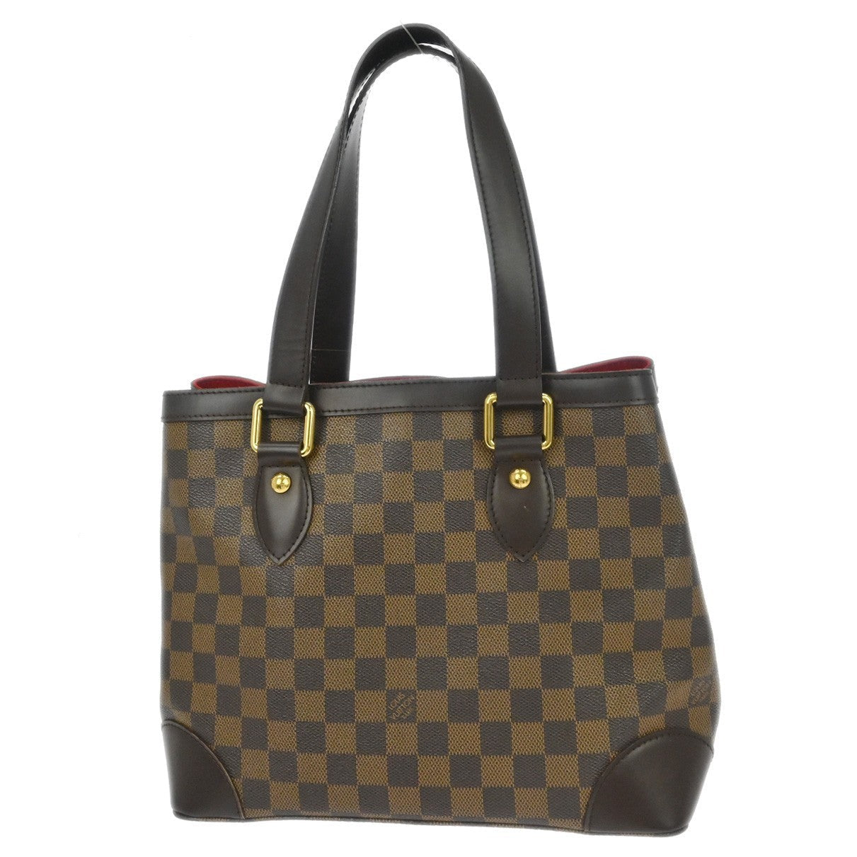 Louis Vuitton Hampstead Handbag Damier Brown Canvas Tote Bag