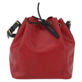 Louis Vuitton Bicolor Petit Noe Handbag Epi Leather Red Leather Shoulder Bag
