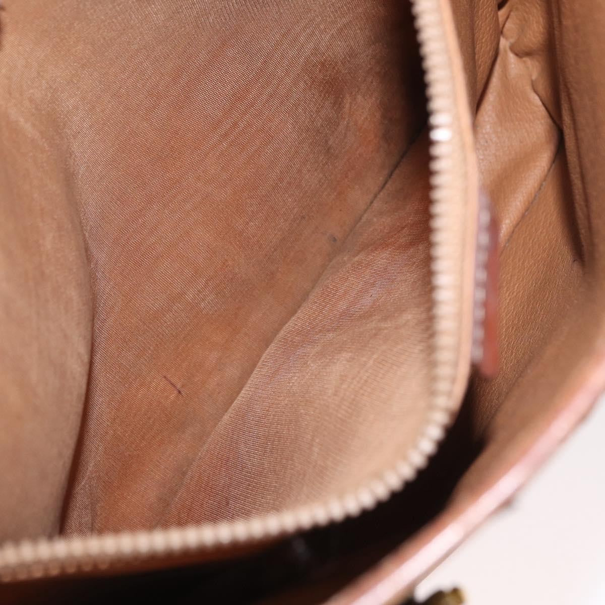 Celine Vintage Macadam Tote Bag Canvas And Leather Beige Canvas Tote Bag Bag