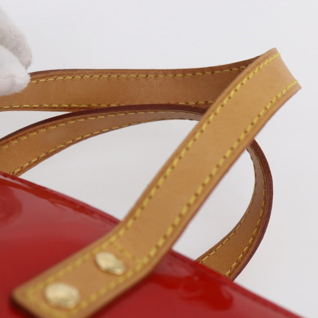 Louis Vuitton Reade Handbag Monogram Vernis Red Patent_Leather Handbag