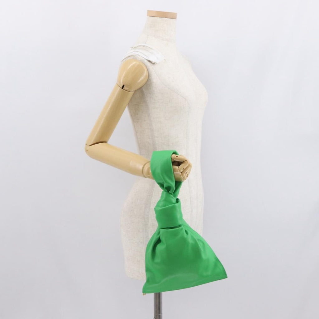 Bottega Veneta Bv Twist Bag Leather Green Leather Handbag