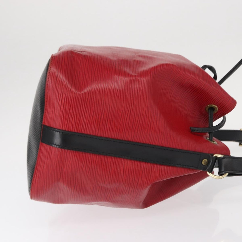 Louis Vuitton Bicolor Petit Noe Handbag Epi Leather Red Leather Shoulder Bag