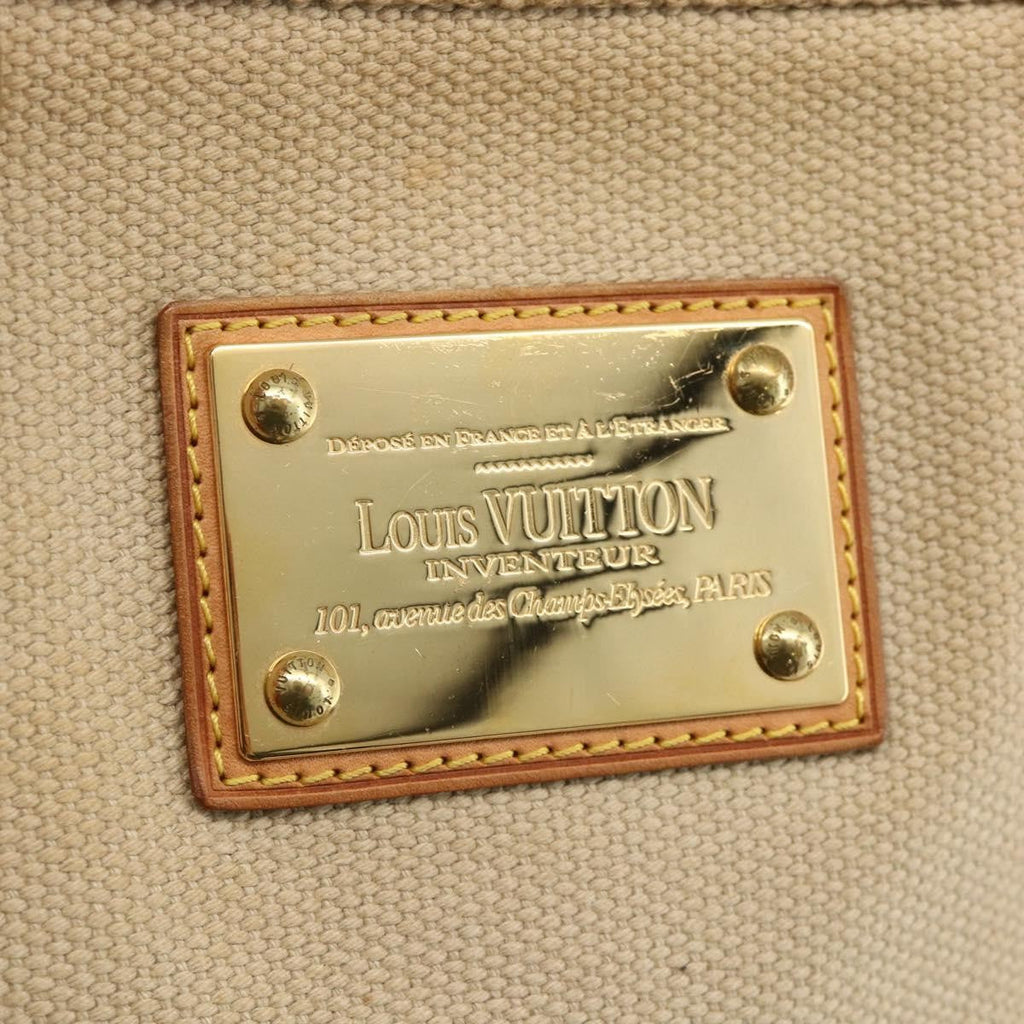 Louis Vuitton Antigua Tote Canvas Beige Canvas Tote Bag