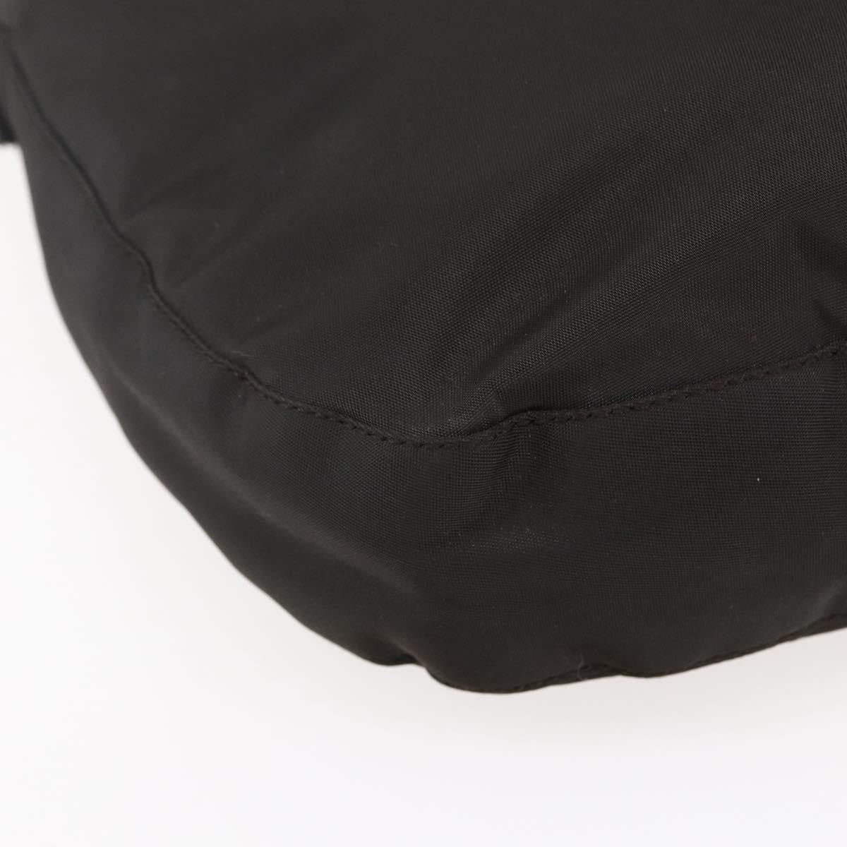 Prada Resin Chain Shoulder Bag Nylon Brown Nylon Shoulder Bag Bag