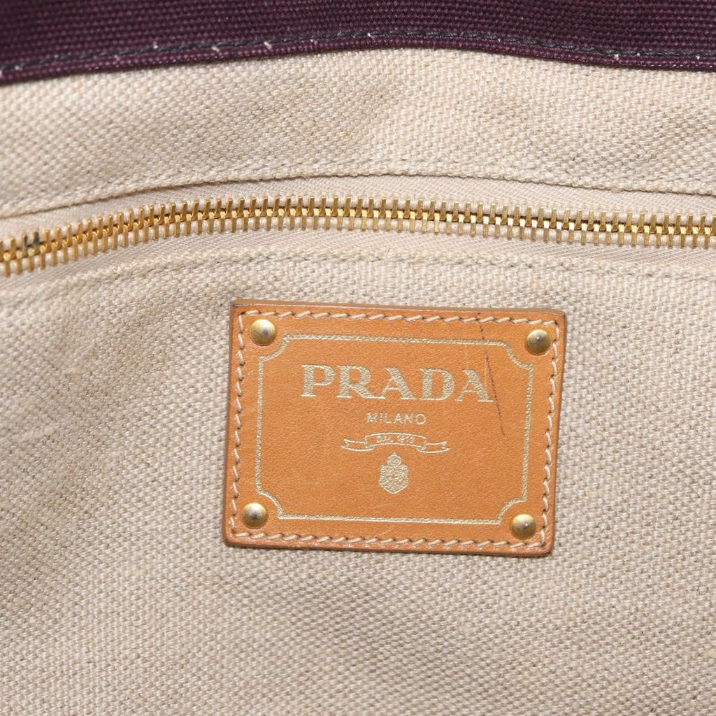 Prada Canapa Tote Canvas Pink Canvas Tote Bag Bag