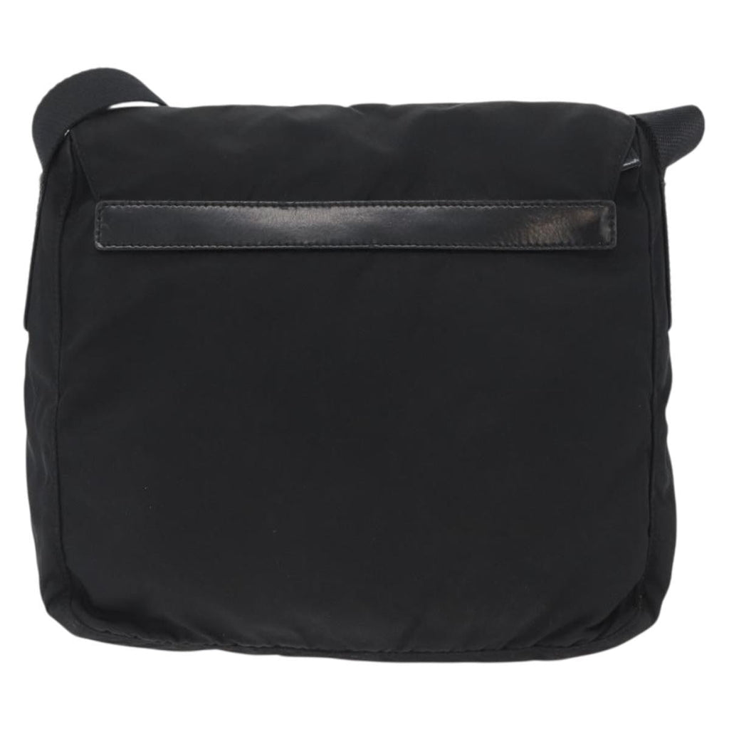 Prada Buckle Messenger Bag Tessuto Black Nylon Shoulder Bag Bag