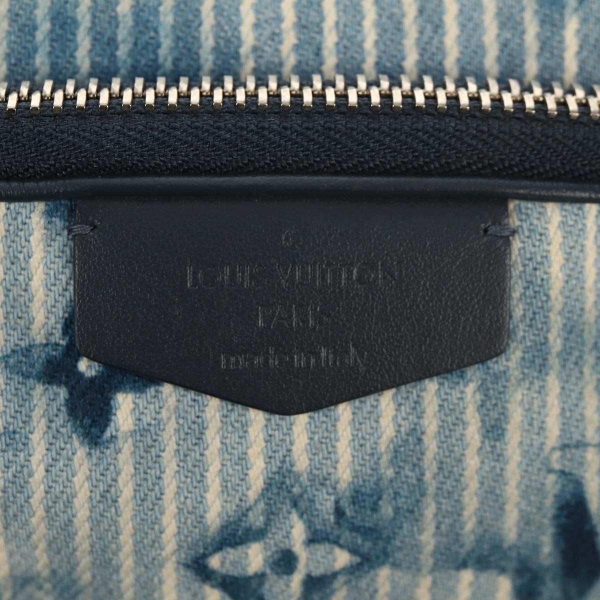 Louis Vuitton Outdoor Pouch Limited Edition Monogram Watercolor Stripes Denim Blue Canvas Clutche & Pouche Bag