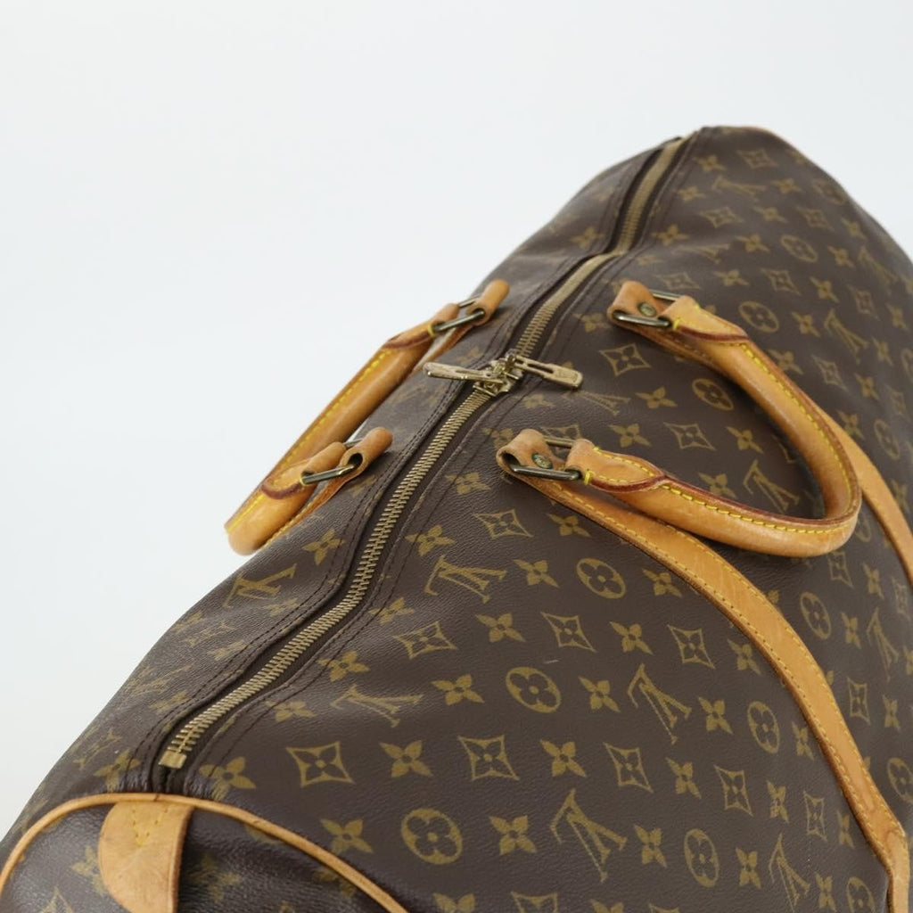 Louis Vuitton Keepall Bag Monogram Canvas Brown Canvas Travel Bag