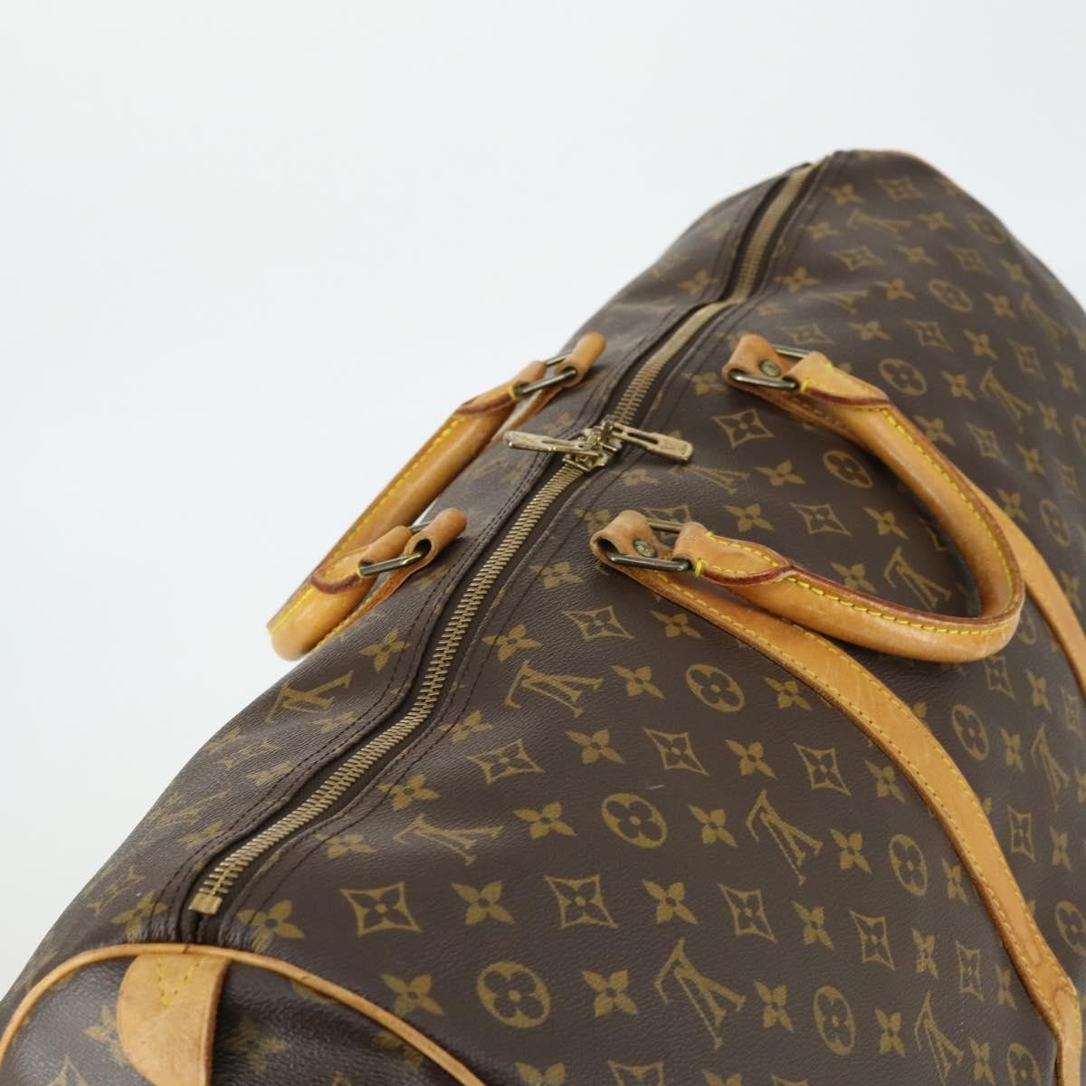 Louis Vuitton Keepall Bag Monogram Canvas Brown Canvas Travel Bag