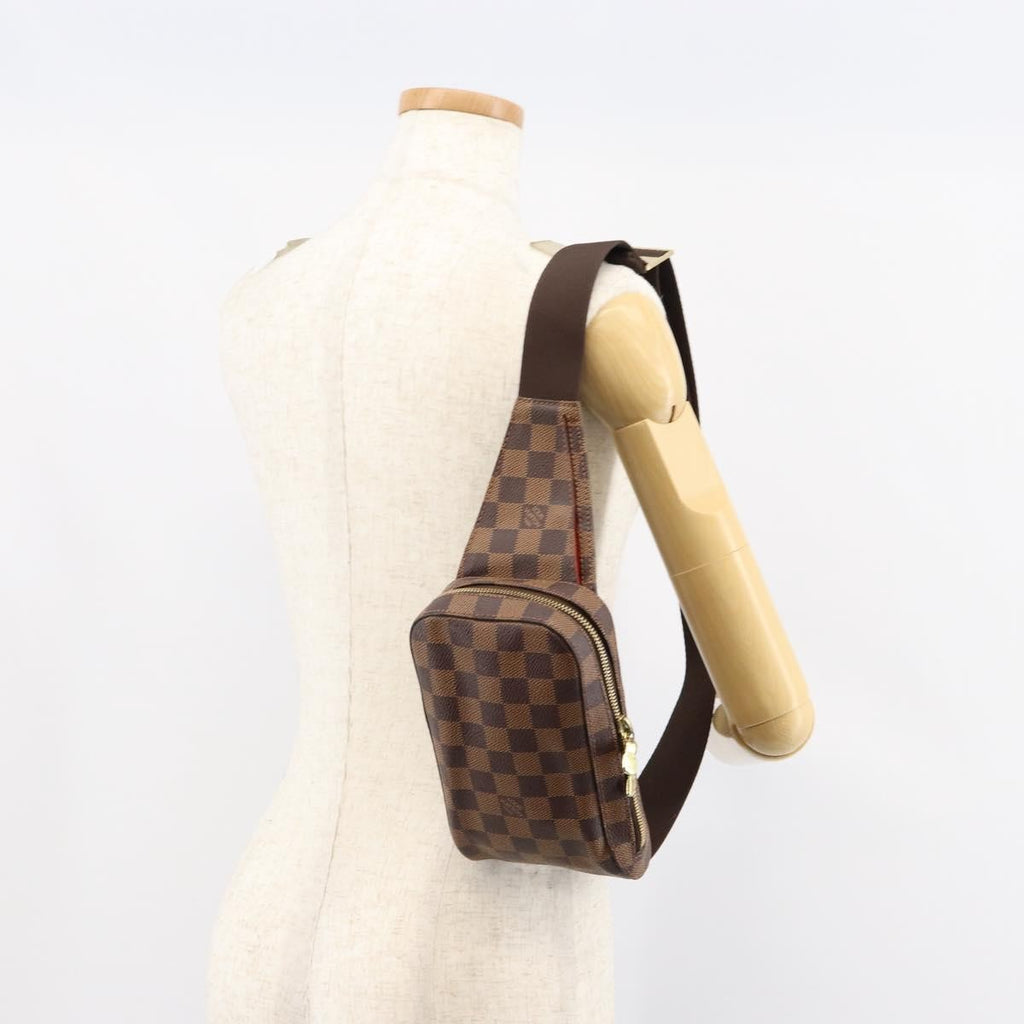 Louis Vuitton Geronimos Waist Bag Damier Brown Canvas Clutche & Pouche Bag
