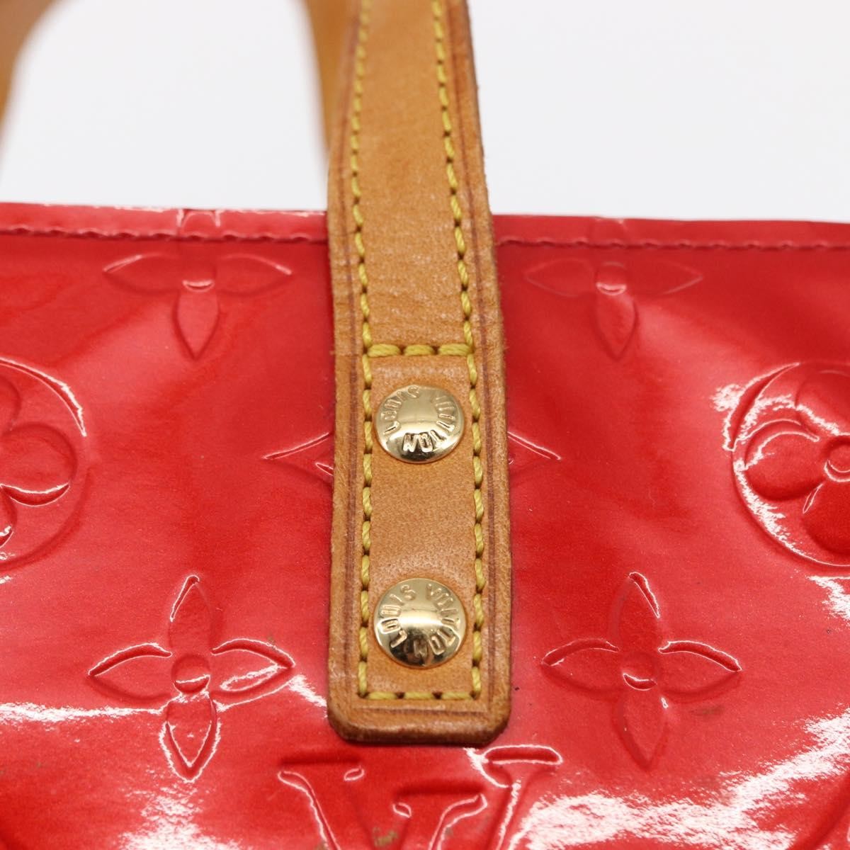 Louis Vuitton Reade Handbag Monogram Vernis Red Patent_Leather Handbag