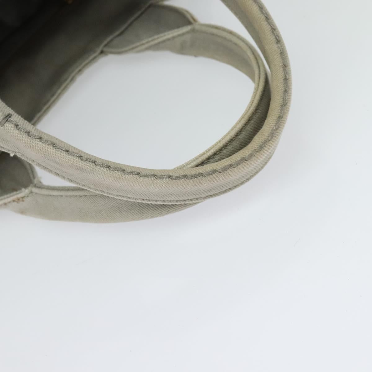 Prada Canapa Tote Canvas Gray Canvas Bag