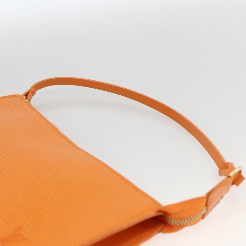 Louis Vuitton Pochette Accessoires Epi Leather Orange Leather Clutche & Pouche Bag