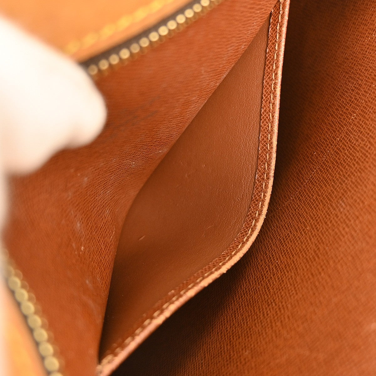 Louis Vuitton Drouot Handbag Monogram Canvas Brown Canvas Shoulder Bag