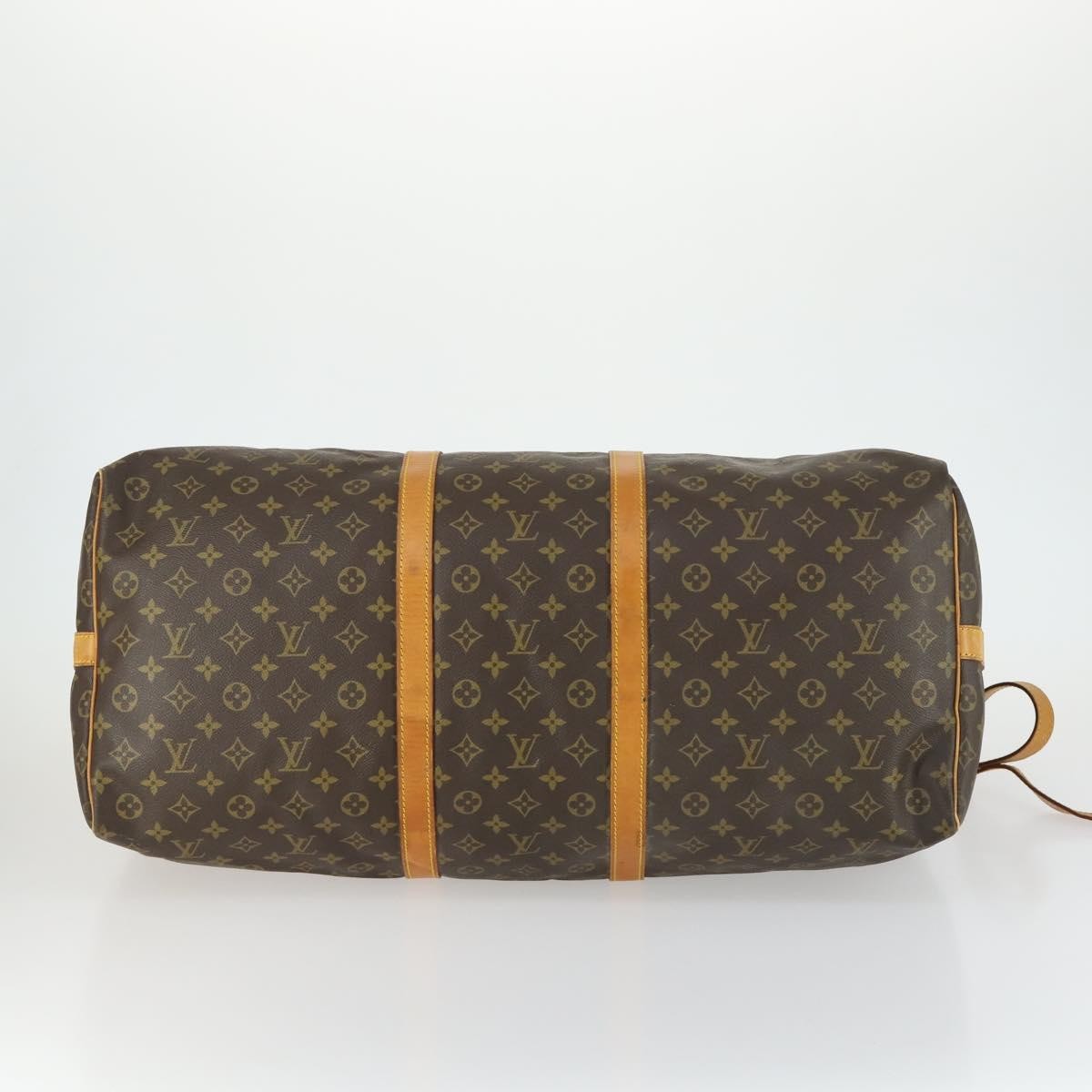 Louis Vuitton Keepall Bandouliere Bag Monogram Canvas Brown Canvas Travel Bag