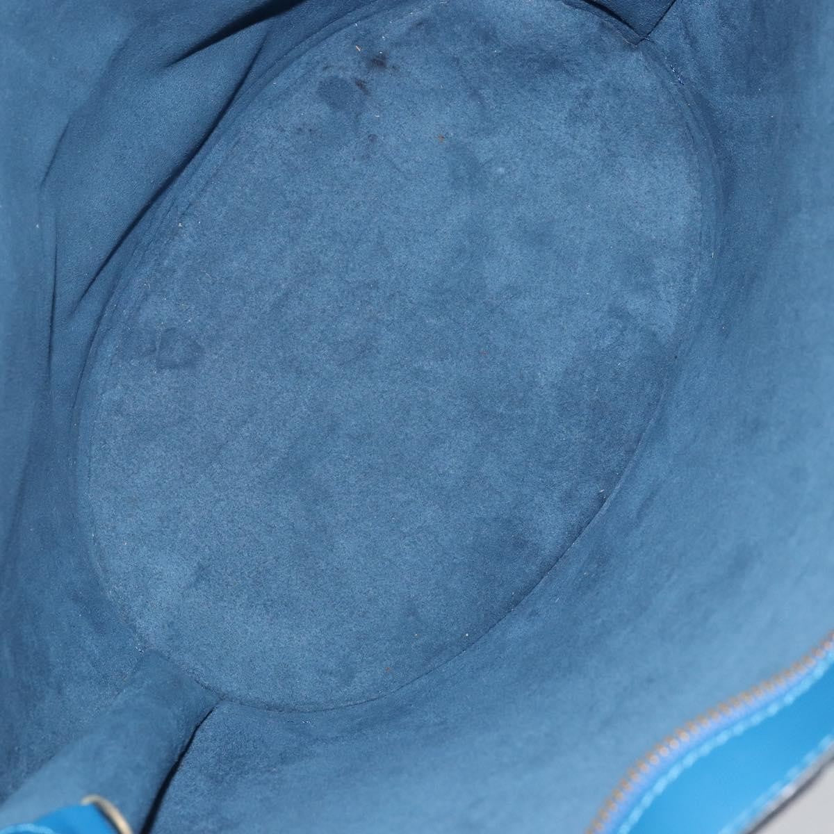 Louis Vuitton Saint Jacques Handbag Epi Leather Blue Leather Shoulder Bag